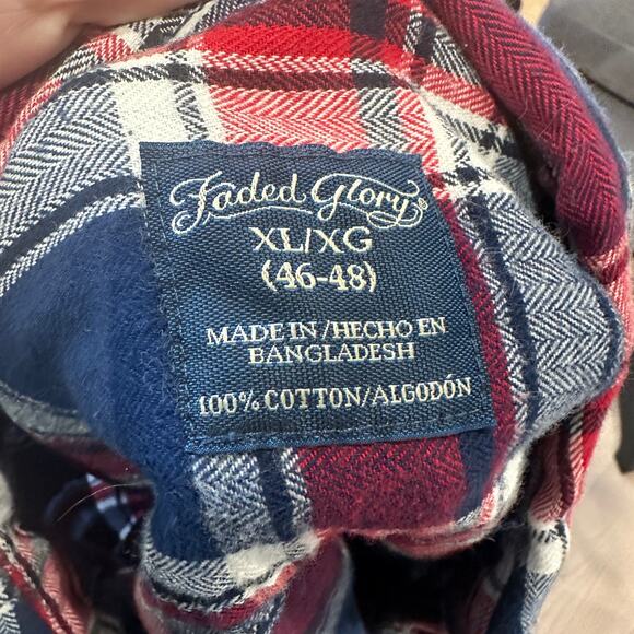Boston Red Sox Plaid Flannel Shirt Shacket XL Oversized Unique Baseball Gray - Picture 5 of 6
